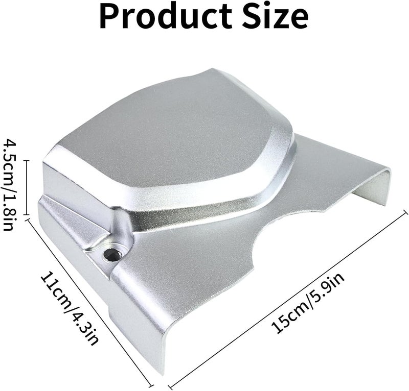 Rawsomes Engine Motor Chain Cover Sprocket Side Guard Compatible with Taotao 125cc 110cc ATV 90cc 70cc 50cc Quad Dirt Bike Buggy Kazuma Sunl Roketa Coolster Meerkat (Silver) - Image 2